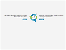 Tablet Screenshot of collaborativejustice.ca